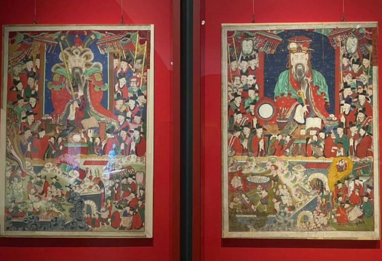 Tenth King of Hell and Eighth King of Hell, 1829, at the Cleveland Museum of Art.