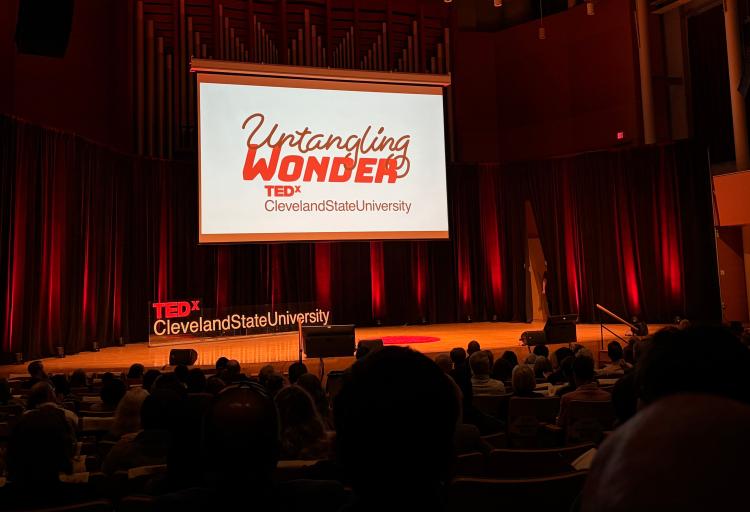 TEDx Cleveland State University returned on a sold-out “Untangling Wonder” event, featuring twelve speakers in the Waetjen Auditorium on October 23, 2026