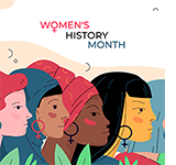 Women's History Month graphic.