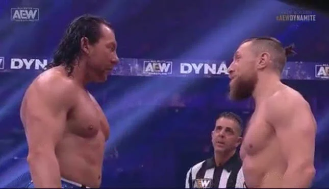 Kenny Omega and Bryan Danielson during their AEW Dynamite match on Sept. 22, 2021.