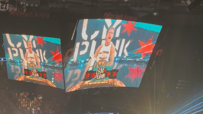 WWE Champion CM Punk makes his entrance on Aug. 28, 2026.