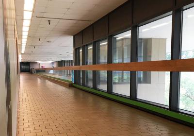 Empty corridor at CSU