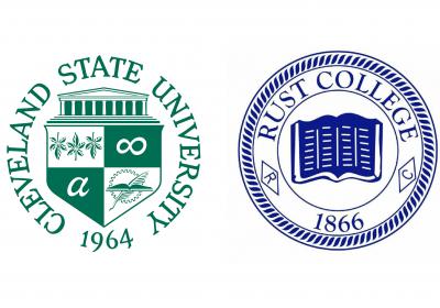  Cleveland State University and Rust College seals