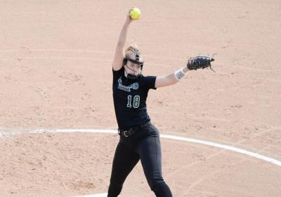 CSU softball's Hanna Griffin pitching against Purdue Fort Wayne.