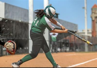 Freshman Torrie Jenkins shone in game one of Sunday’s doubleheader, pitching a complete game while surrendering only one earned run on six hits and, at bat, launching a go-ahead three-run blast in the fourth inning.