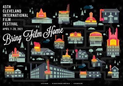 promotional flyer for the 45 cleveland international film festival