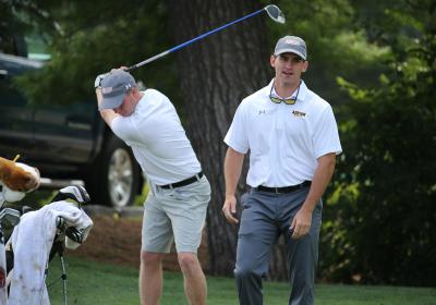 Former Adrian College head coach Ryan Williams at a competition