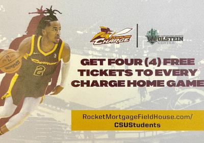 A flier advertising free Charge tickets for CSU students and staff.