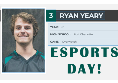 Player card for Ryan Yeary of Cleveland State esports Overwatch team.