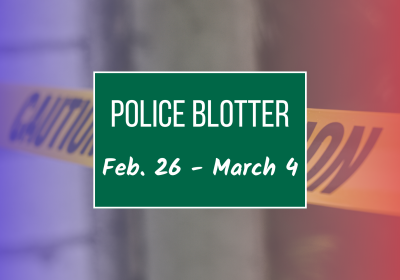Police blotter graphic