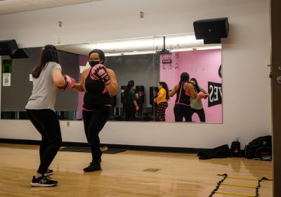 Every Pink Gloves class is different, focusing on each student individually and encouraging them to improve upon themselves. (Credit: Kat Magalski)
