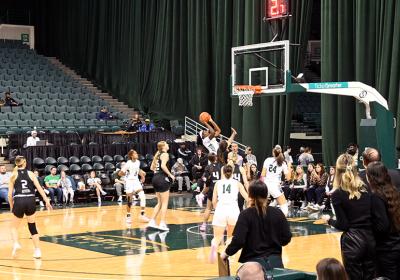CSU'S Colbi Maples (11) shoots in the 4th quarter of the game, on Feb. 3, 2024, at the Henry J. Goodman Arena, Cleveland State University.