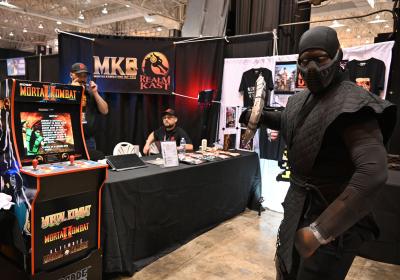 Noob Saibot challenges you to Mortal Kombat, Sept. 21, 2024. (credit: Alex Martinez)