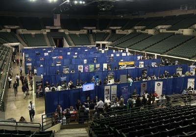 Engineering fair at the Wolstein Center