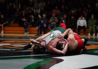 CSU wrestler pins down opponent