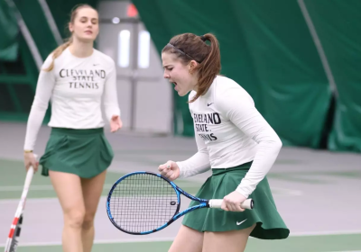  CSU women’s tennis players on the field