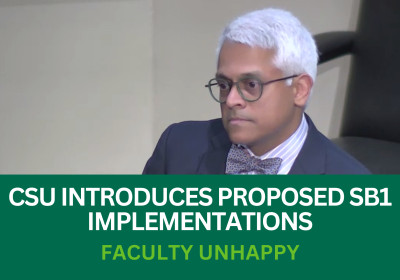 CSU Provost, Dr. Nigamanth Sridhar introduced faculty to SB1 policy implementations during the Sept. 5 faculty town hall.