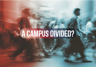 AI-generated image of students marching from Midjourney.com.