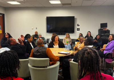 Umoja roundtable in the Howard A. Mims African American cultural center. 