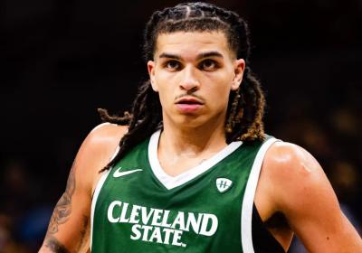 Ryan Preist (4) recorded a team-high four steals in Friday’s loss at Missouri, Nov. 28, 2025. (Credit: Cleveland State Athletics)