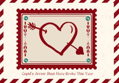 Graphic showing a heart pierced by an arrow.