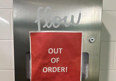 empty tampon dispenser 