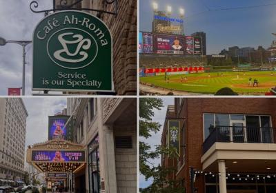 Composite picture showing venues for students, staff and faculty to enjoy near CSU.