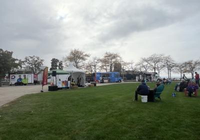 Scene of the Autumn Encore of the Symphony at Sunset series at Voinovich Park