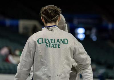 Cleveland State fencer at the Ohio State Duals