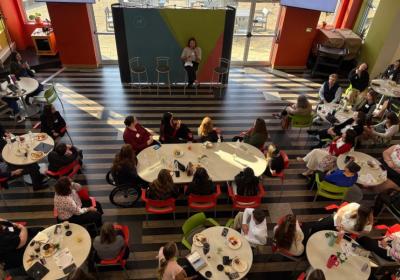 Student Day in session on Oct. 23, 2026 at Marcus Thomas LLC (credit: Morgan Alten.)