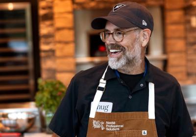Chef Douglas Katz enjoys getting to know the people interested in taking cooking lessons from him.