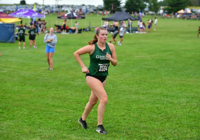 Aubrey Evans participating in the 5k on Saturday