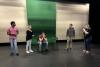 Members of the CSU Improv Club acting out a scene