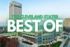 Text showing the Cleveland Stater's "Best of" with the CSU skyline.